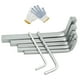thumbnail image 4 of Juego de llaves de cabeza cuadrada en forma de L, destornillador de 4 puntos, llave cuadrada de acero para bicicletas, instalación de muebles de, 4 of 7