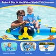 thumbnail image 7 of MoKo Swim Vest for Kids, Swimming Floaties Water Wings for Puddle Pool Beach, Blue & Shark, 7 of 7