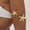 Golden 0375, variant on Women’s Starfish Arm Cuff Bracelet, Open Metal Flower Armlet for Vacation Outfits