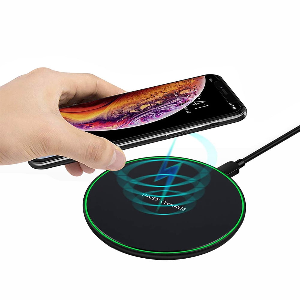 Wireless Charger 5W for All Qi Phones 10W for Galaxy S10//S10 Plus//S10E//S9 No AC Adapter RATEL Qi-Certified 7.5W Wireless Charging Compatible with iPhone 11//11Pro//11Pro Max//Xs MAX//XR//XS//X//8Plus//8