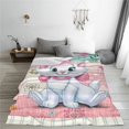 thumbnail image 4 of The Aristocats Throw Blanket Soft Cozy Warm College Printing Oversized Lightweight Home Decoration All Seasons For Sofa Bed Couch Bedroom, 4 of 8