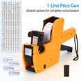 thumbnail image 4 of JUNWELL Price Tag Gun   8 Digits Price Numerical Label Marker Tagger with Sticker for Office Supermarket Retail Shop Grocery Store, 4 of 10