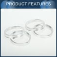 thumbnail image 4 of Anillos Centrados en el Buje Unique Bargains, 56.1mm ID a 64.1mm OD, Anillos de Buje de Rueda de Vehículo de Aleación de Aluminio, 4 Pcs, 4 of 6