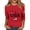 Red, variant on 250 Years American Flag 250th Anniversary USA T-Shirt 3/4 Sleeve Top Soft Lightweight Tee