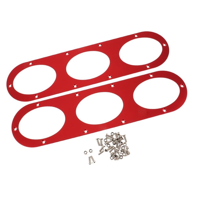 Panel difusor de desviación de aire kusrkot 2x rojo Universal