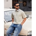 thumbnail image 3 of COOFANDY Men's Cotton T-Shirts Oversized Shirt Short Sleeves Streetwear Loose Fit Summer Tee Tops Washed Basic Unisex Shirts, 3 of 6