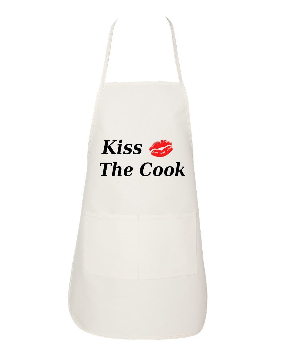 Two Pocket Apron Kiss the Cook Available in 2 Colors Free Shipping 