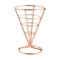 thumbnail image 3 of Soporte de alambre metálico para papas fritas, reutilizable, para conos Oro rosa, 3 of 9