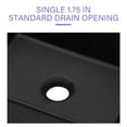 thumbnail image 6 of 16"x12" Black Ceramic Rectangular Vessel Bathroom Sink, 6 of 8
