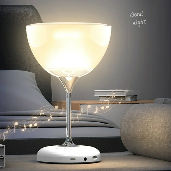Antqov Multi Functional Bluetooth Speaker Desk Lamp Wireless Card Insertion Small Speaker Live Broadcast RGB Ambiance Small Night Light Bluetooth Speaker, Plastic Bluetooth Speaker