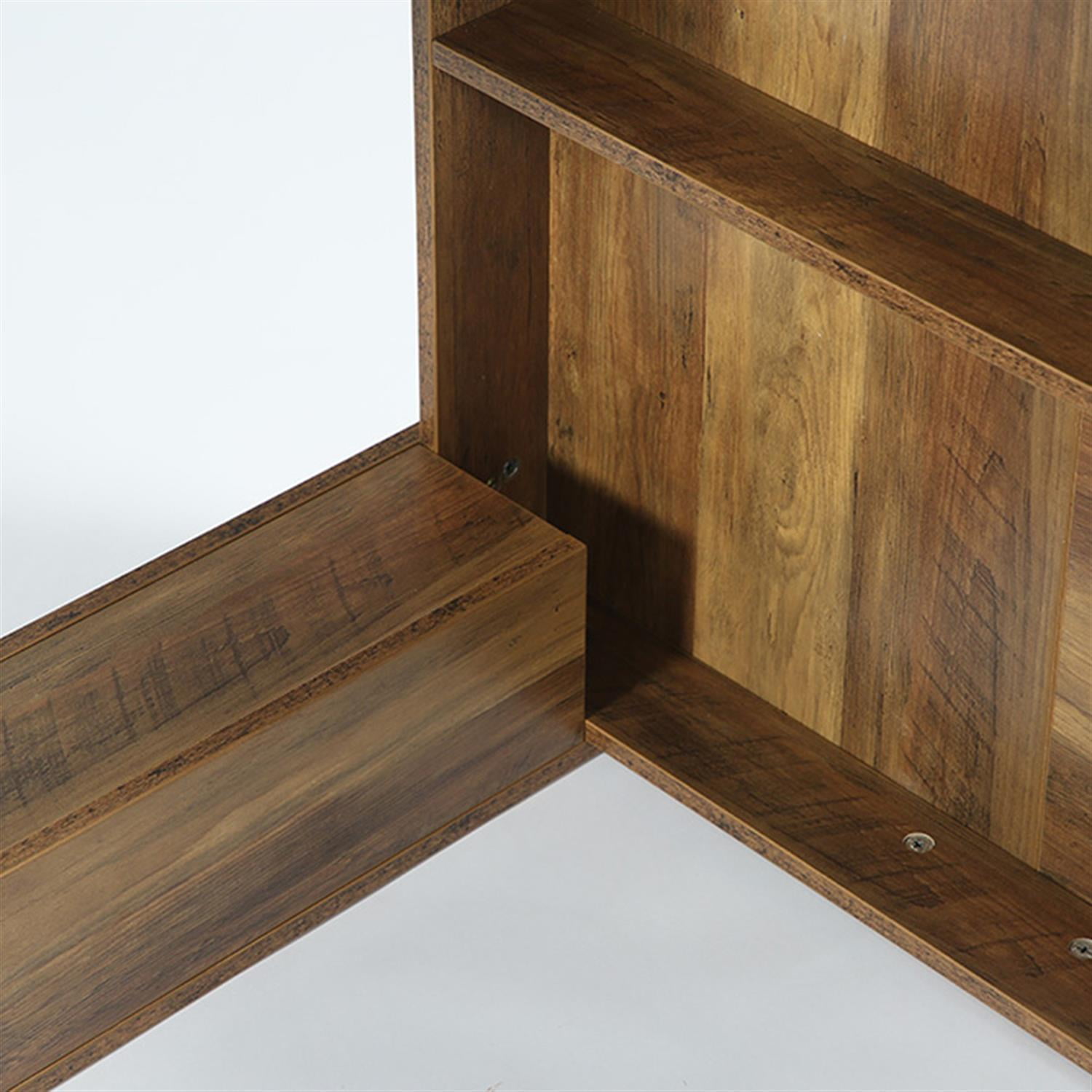 Demi Bonn 63" Dining Table, Farmhouse Kitchen Dinner Table for 4-6 People, Large Rectangular Dinner Table for Dining Room, Home Office, Living Room Furniture, Brown