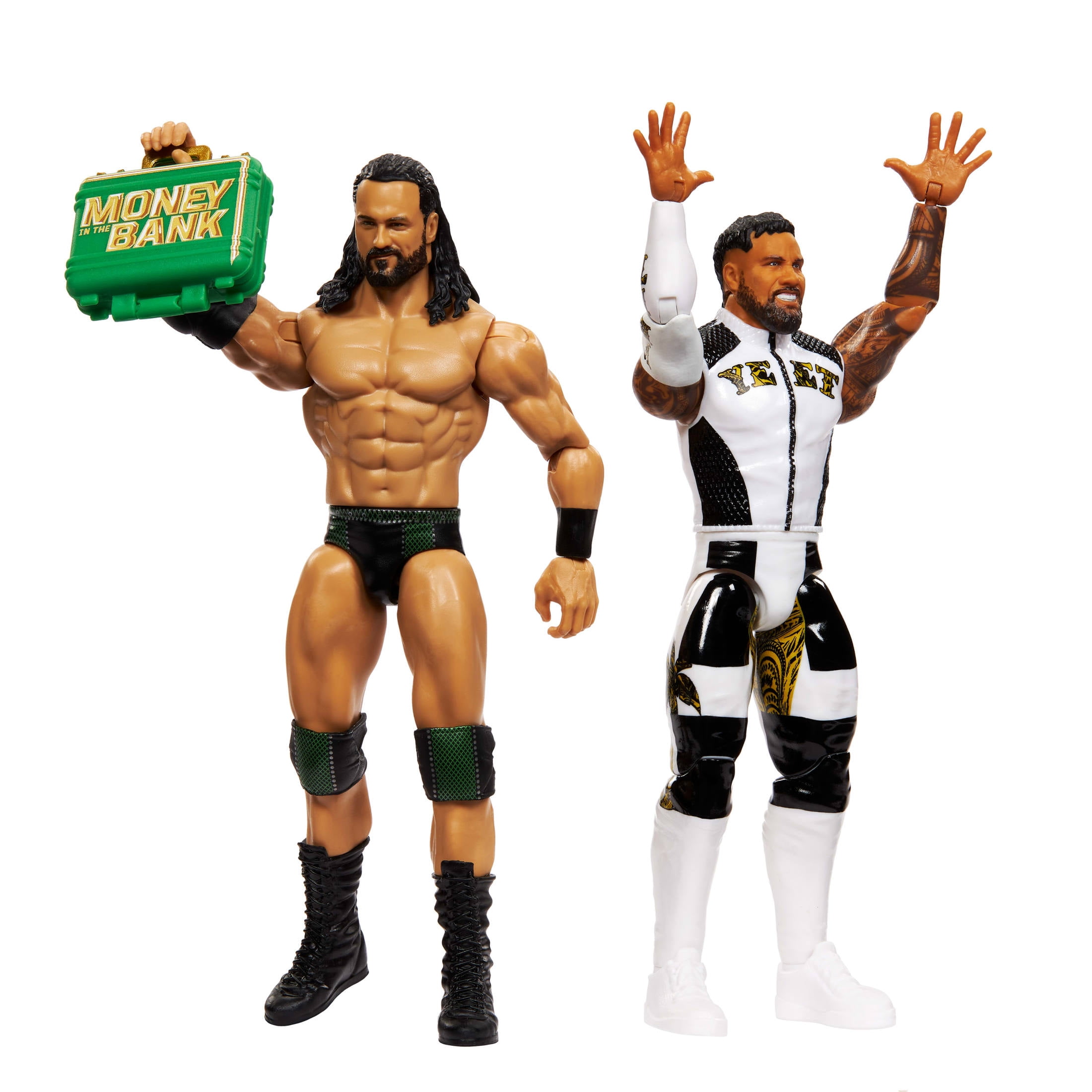 WWE Main Event Showdown Jey Uso vs Drew McIntyre Action Figures Set, Series #23 6-inch Collectibles