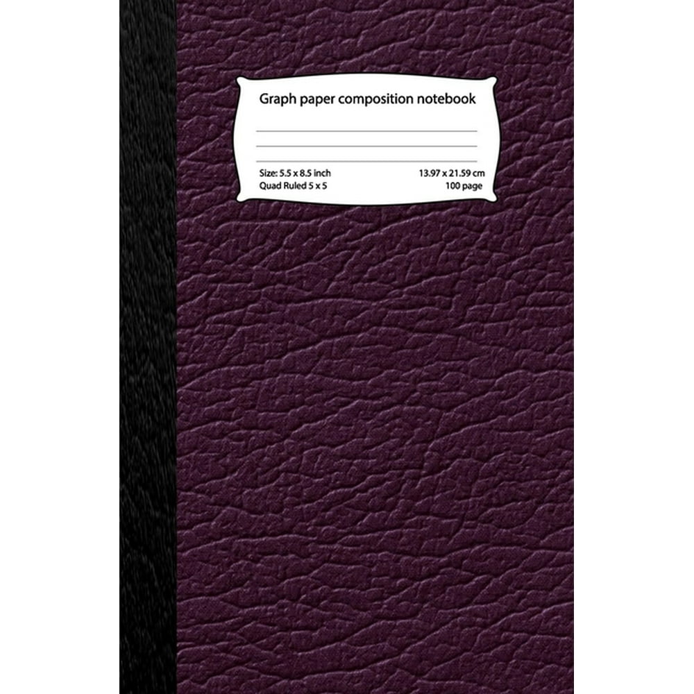 Graphing Paper Composition Notebook 5 Squares Per Inch Quadrille