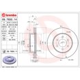 thumbnail image 2 of 2 DISCOS VENTILADOS Delanteros - Compatible con DODGE Dakota 5.2L V8 1997 al 1999 BREMBO ., 2 of 5