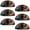 Multicolored 4, variant on PhooArto 6 Pcs Cup Drawer Pulls, Space Galaxy Pug Dog Shell Shape Handles Cabinet Knobs for Dresser Cupboard Closet Wardrobe with Screws