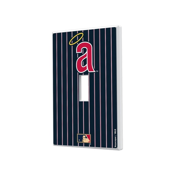 Los Angeles Angels 1971 Cooperstown Pinstripe Single Toggle Light Switch Plate