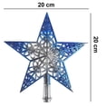 thumbnail image 5 of Adorno de estrella para árbol de Navidad, adorno de decoración navideña, 5 of 5