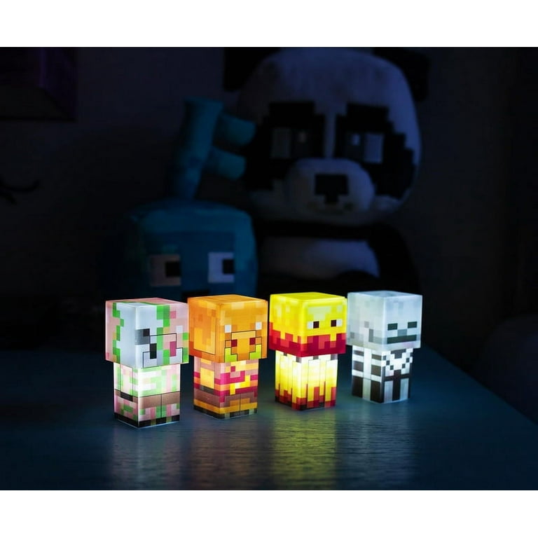 Minecraft Mini Mob Figure Mood Lights | Skeleton, Blaze, Piglin