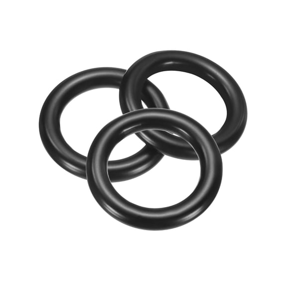 3 Pack M5x20x30mm Metal Rings, 304 Stainless Steel Welded Seamless O-Ring, Black