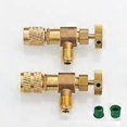 thumbnail image 2 of Liquid Safety Valve, Refrigerant Valve 2 Pieces Brass Refrigeration Accessories Liquid Charging Valve, 2 of 5