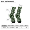 thumbnail image 6 of Uemuo Tropical Palm Leaves1 Pattern Women's Crew Socks, Soft Durable Breathable Moisture-Wicking with Odor Control Cotton socks, 6 of 9