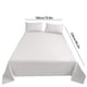 thumbnail image 3 of Bed Sheets Luxurious Hotel-Quality Microfiber | Soft Breathable Wrinkle-Resistant Fade Resistant | 71x91 in | White Gray Blue | Single Sheet | Elegant 4" Hem | Comfortable Durable Easy Care, 3 of 7