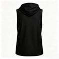 thumbnail image 6 of BELTNOV Men's Workout Hooded Tank Tops Casual Sleeveless Soft Stretchy Round Neck Muscle Shirts for Gym Bodybuilding Black, 6 of 6