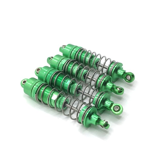 Tholdsy Paquete de 4 amortiguadores de Metal para coche con Control remoto 1/10, actualización de Kit de modificación trasera delantera, reemplazo de Kits de construcción modelo Verde Tholdsy FN009882-01