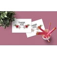 thumbnail image 4 of Thank You Cards Set - 4 x 7 Inches of 50 Amazing White Note Cards with Blank Greeting Space - Perfect for Business, Anniversary, Graduations, Weddings - Envelopes Included - Glowing Red Rose Design, 4 of 7