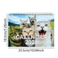 thumbnail image 5 of 2026 Kitten Themed Calendar Twin Coil Binding Wall Mounted Monthly Calendar, 5 of 11