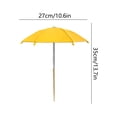 thumbnail image 3 of Secfreeship Adjustable Ground Stake Plant Parasol, UV Heat Insulation Mini Umbrella, Waterproof Polyester Shade for Cactus Herb Balcony Gardening, 10.6"x13.7", 3 of 6