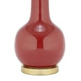 thumbnail image 2 of SAFAVIEH Red 28 in. Glam Gold Ceramic Table Lamp with Off-white 100% Cotton Shade, 2 of 6