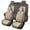 Gray Beige-Full Set, variant on Front Seat Covers Fit for Toyota RAV4 2001-2026, Premium Faux Leather Waterproof Breathable Anti‑Slip Seat Protectors, Gray&Beige