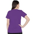 thumbnail image 3 of eloria Women's T-Shirt V-Neck Half Sleeve Casual Top Violet, 3 of 6