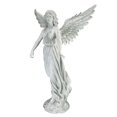 thumbnail image 2 of Design Toscano Statue Ange de la Patience, Moyen, 21 Pouces, Polyrésine, Pierre Antique, 2 of 4