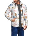 thumbnail image 3 of Zip Up Hoodies for Men - colors envelope Pattern Long Sleeve Comfrt Men'S Fashion Hoodies & Sweatshirts, Jackets for Men Hoodies Pullover Clothing Clothes with Pouch, 3 of 5