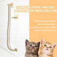 thumbnail image 3 of golytefs Thickened Sisal Rope with Wood Platform Climbing Training Rope Wear Resist Wall Mounted Rope for Cat Furniture Scratcher Play Equipment, 3 of 9