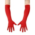 thumbnail image 4 of WTXUE Women's Long Opera Gloves Stretchy Formal Gloves Costumes Accessories Elbow Length Bridal Evening Party Gloves Red One Size, 4 of 5