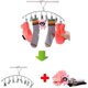 thumbnail image 2 of 2 piezas menos acero H, estante colgante con 8 clips compatibles con ropa interior, calcetines, Ly quitar la ropa de H,, 2 of 5