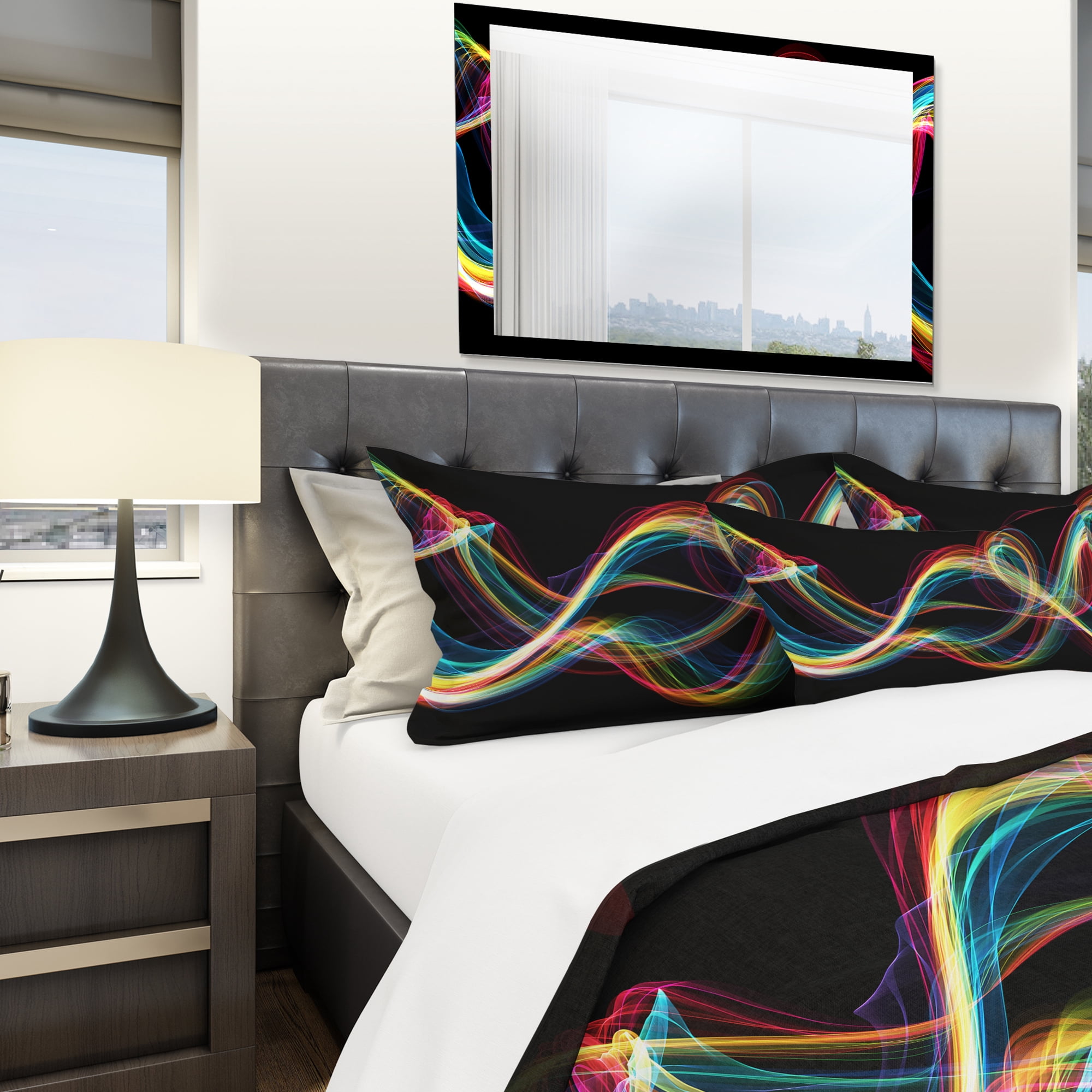 Designart 'Colored Smoke' Modern & Contemporary Duvet Cover Set