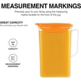thumbnail image 4 of Aqua Fridge Door Water Jug with Handle BPA Free Plastic Pitcher with Flip Top Lid Perfect for Making Teas and Juices, 2 Quarts, Clear, 4 of 6