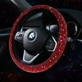 thumbnail image 2 of Black Bling Car Accessories Set for Women, Bling Steering Wheel Cover for Women Universal Fit 15 Inch, Rhinestone Center Console Cover, Bling Gear Shift Cover, Crystal Car Decor Set 3pc, 2 of 12