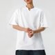 thumbnail image 4 of pstuiky Camisas casuales de manga corta para hombre, Camisa informal de manga corta con cuello en V y textura vertical de color liso para hombre ropa de hombre xxl, 4 of 6