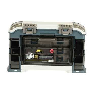 Plano Elite Angled Tackle System 3700, Blue and Silver