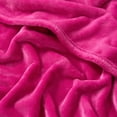 thumbnail image 3 of The Sheet Lab Solid Plush Microfiber Throw Blanket, Hot Pink, 50" x 70", 3 of 6
