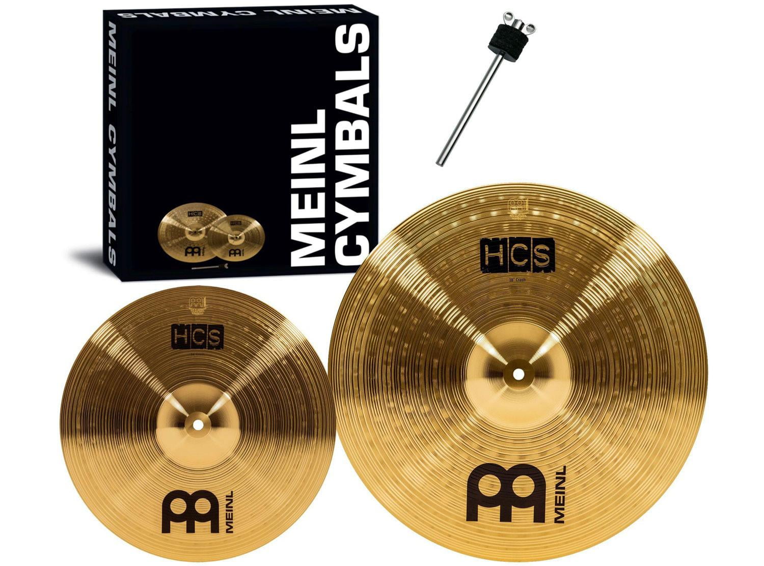 Meinl Cymbals HCS Series 2Piece Crash Cymbal Pack with Free Stacker