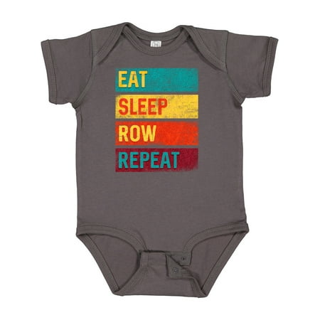 

Inktastic Rowing Team Eat Sleep Row Repeat Gift Baby Boy or Baby Girl Bodysuit