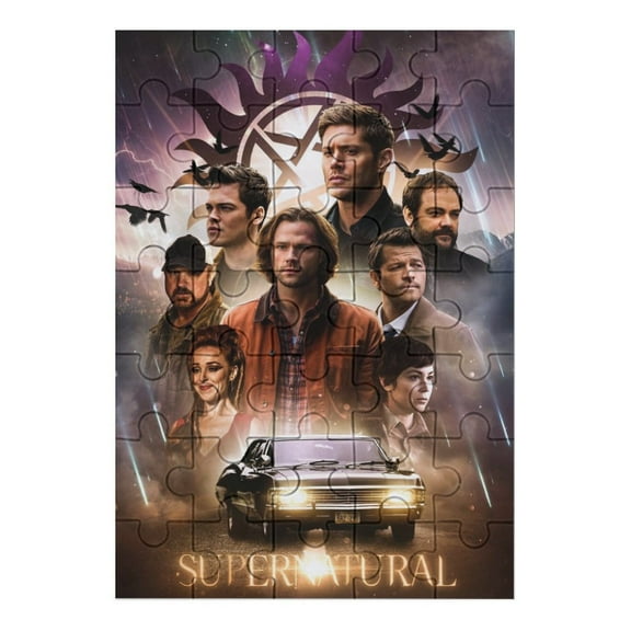 35 PCS Jigsaw Puzzle Supernatural Wooden Puzzle Challenging Game Fun Artwork For Family Friends Gifts