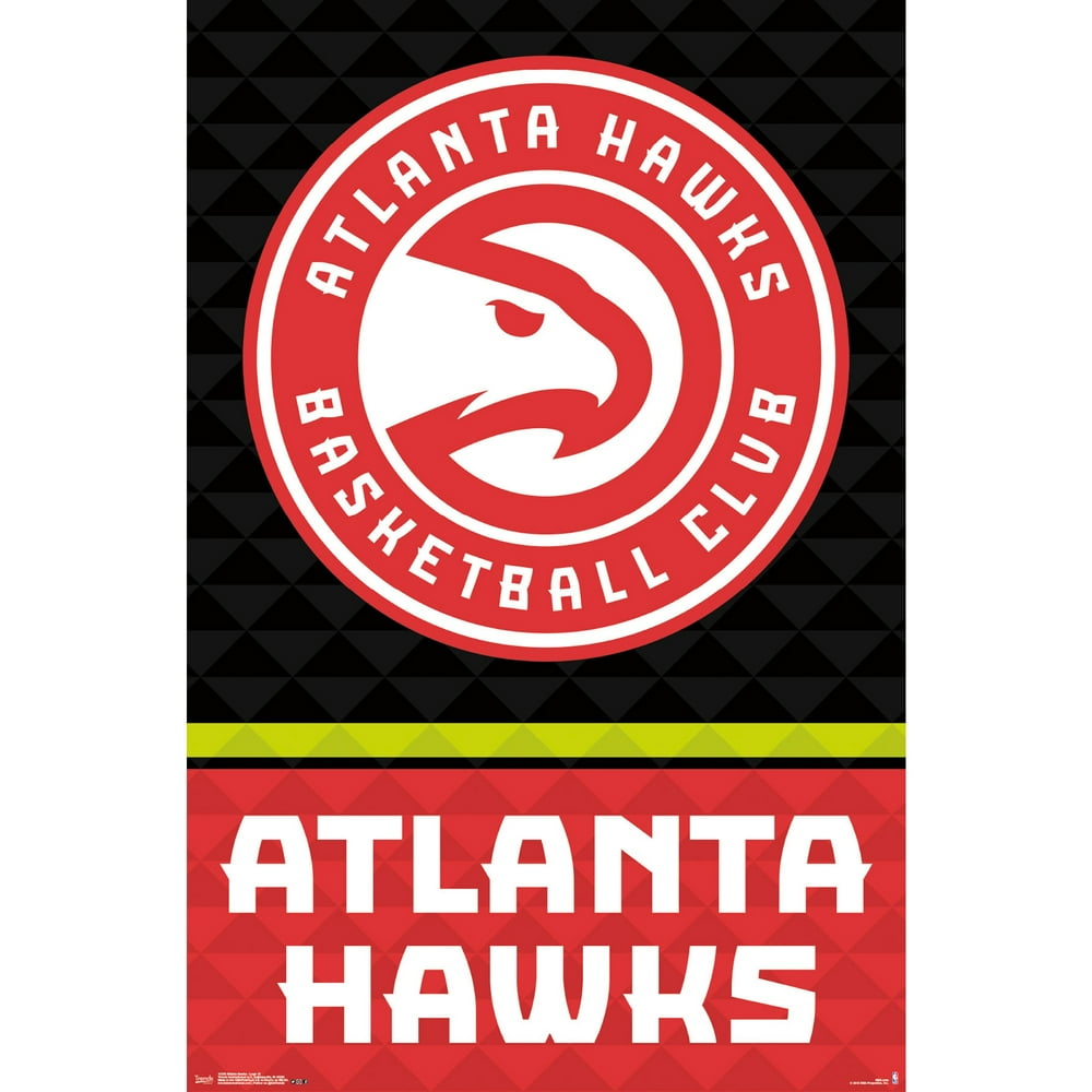 Atlanta Hawks 22'' x 34'' Logo Poster - Walmart.com - Walmart.com