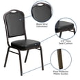 thumbnail image 4 of Bowery Hill Chaise Empilable de Banquet Noire, 4 of 8